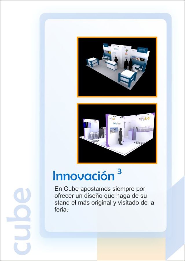 Desglose folleto stands