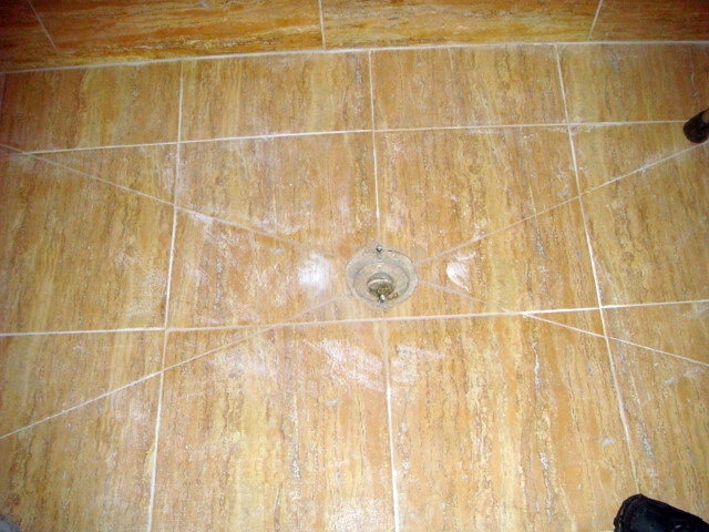 Detalle ducha obra