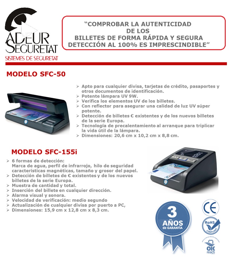 DETECTOR BILLETES