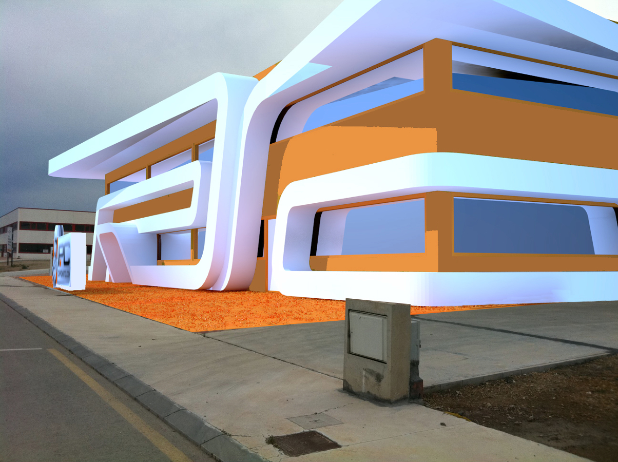 Diseño exterior de nave industrial "Arquitectura"