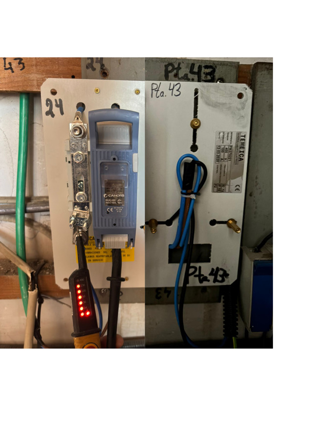 Placa para el contador para vivienda