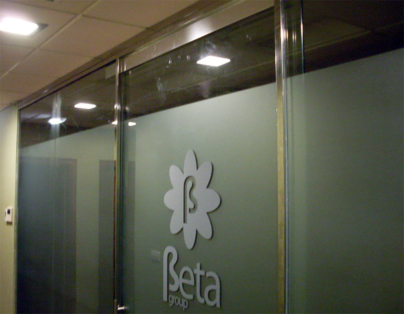 División de oficinas.
