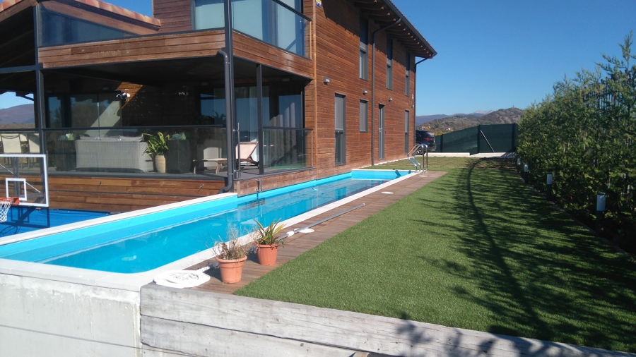 La piscina de Luis.