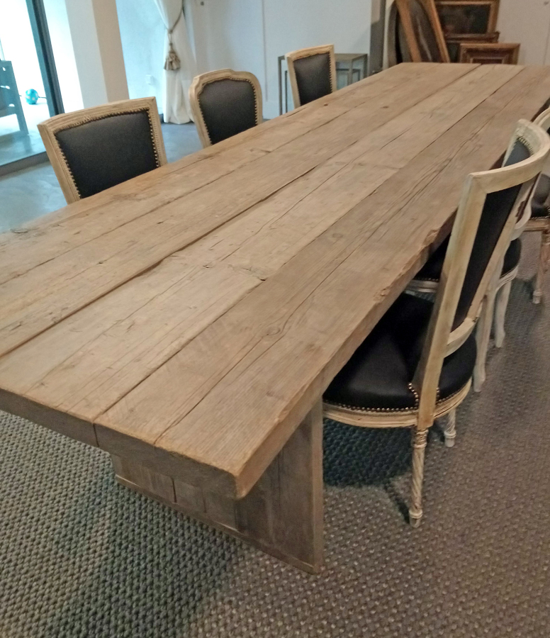 Mesa en tablones