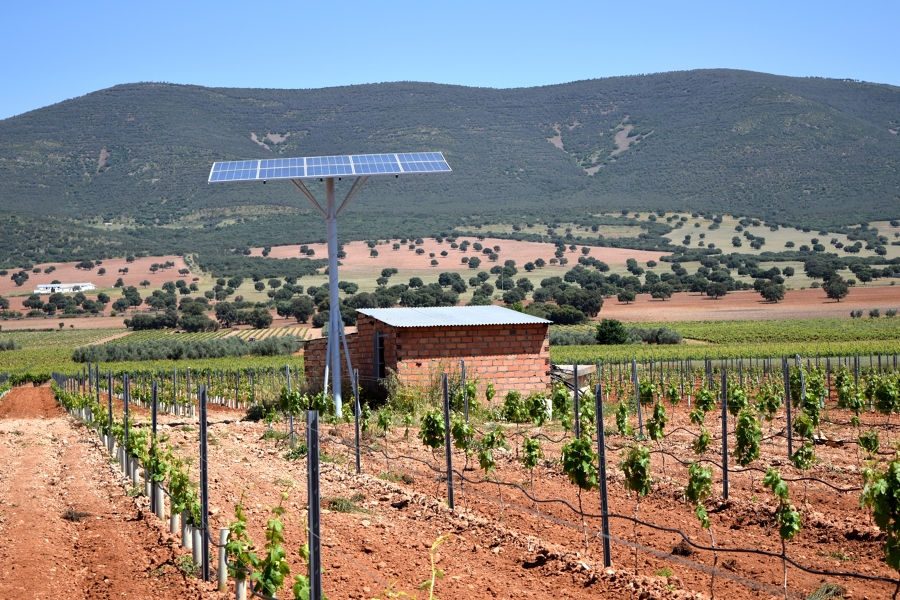 Instalación solar riego