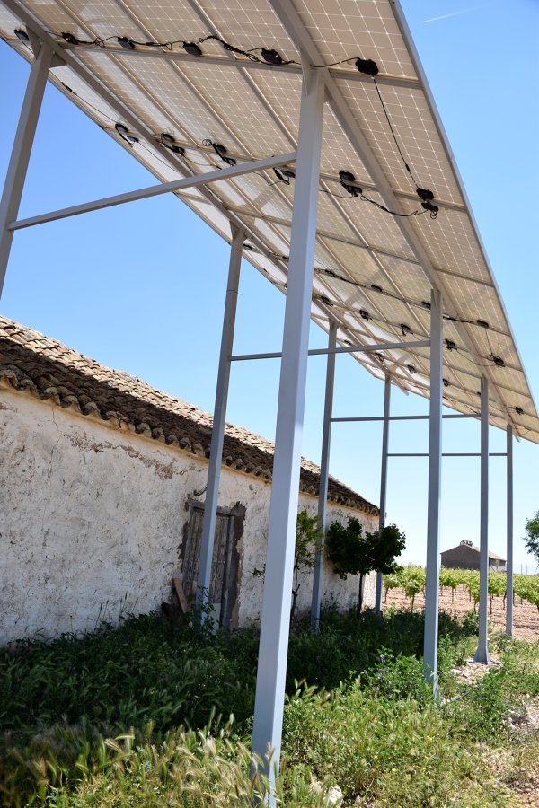Instalación solar riego 30 m3/h detalle