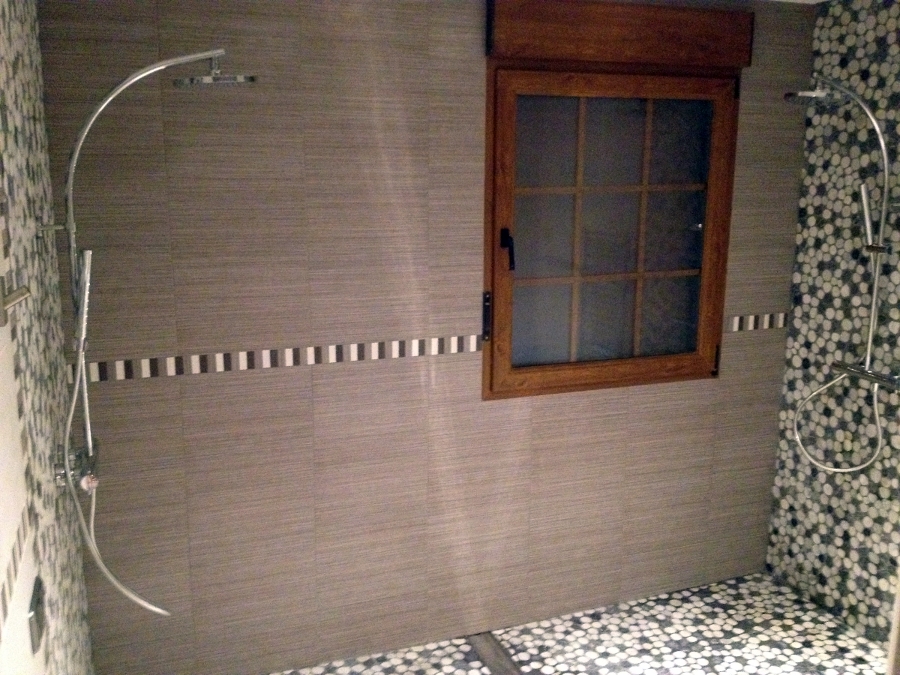 Ducha de obra doble