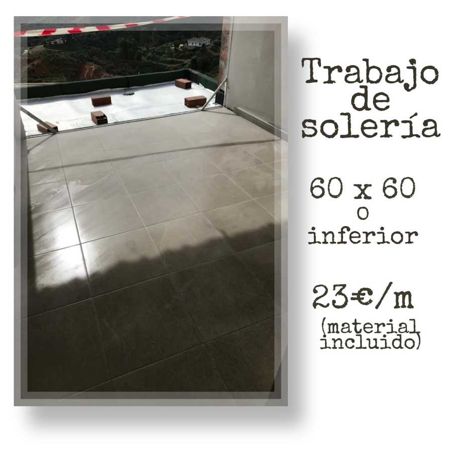 Colocion de soleria de 60x60