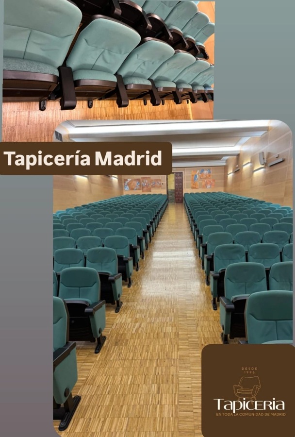 Salón de actos, Butacas retapizadas por completo!