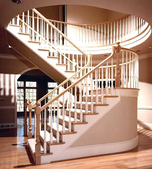 Escalera de madera.