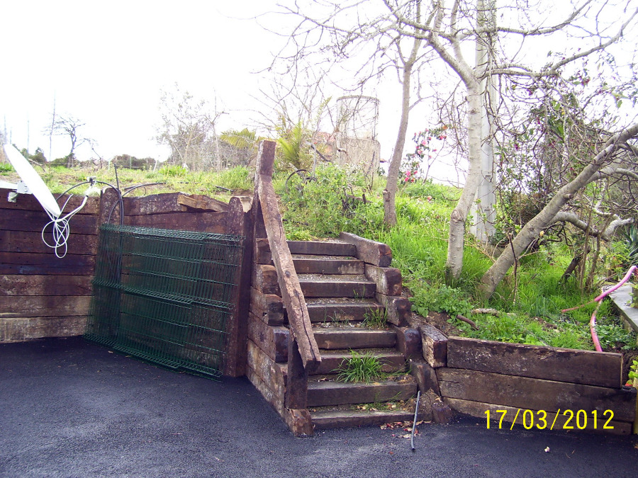 escalera traviesas