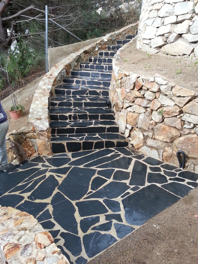 escaleras de pizarra