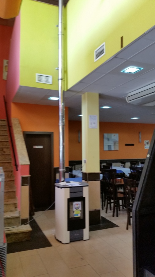 estufa de biomasa de 14kw