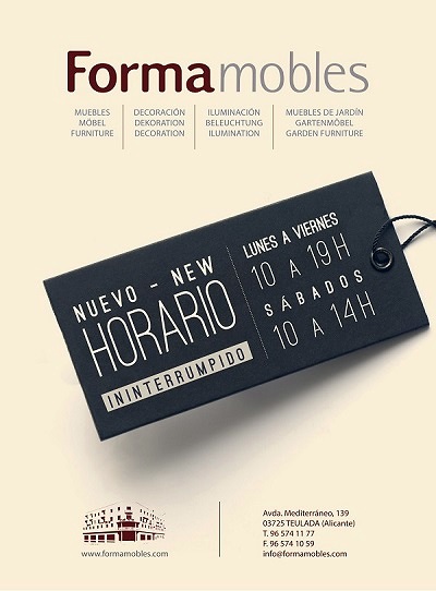 etiqueta nuevo horario