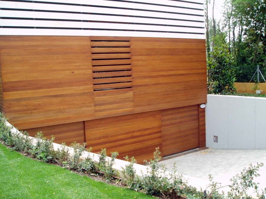 fachada de madera