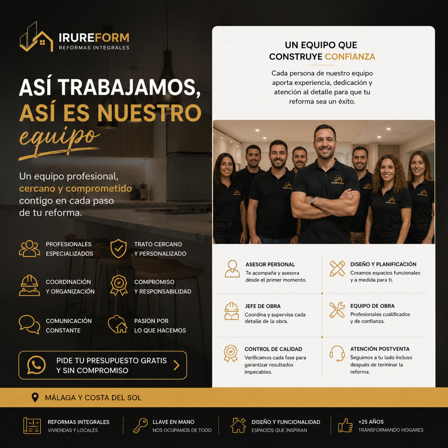 Así trabajamos en Irureform Málaga