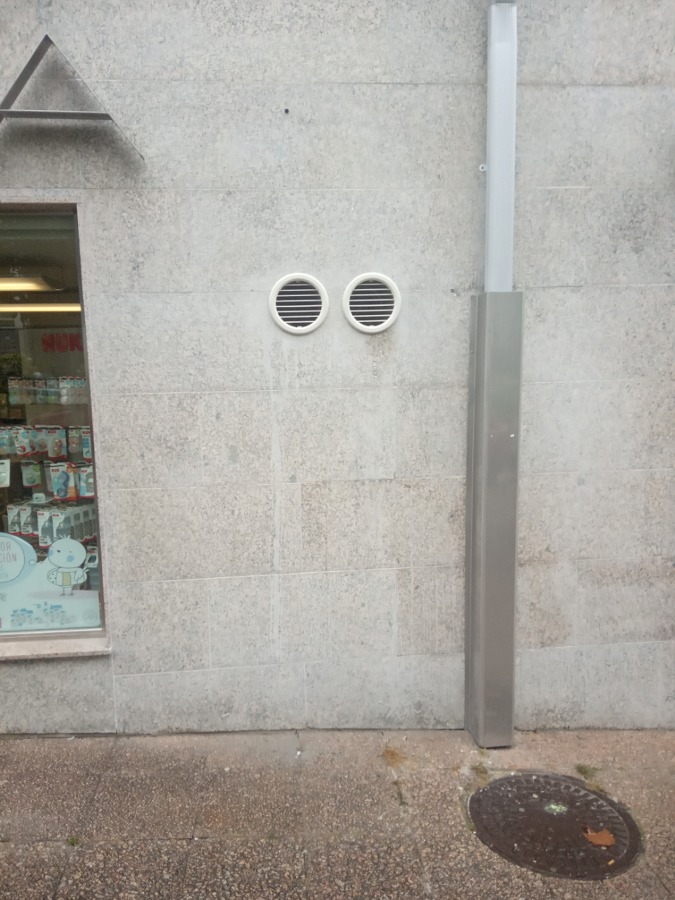 Bomba de calor sin unidad exterior para farmacia en Fontiñas