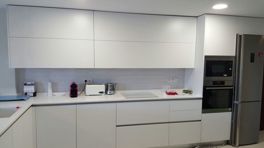 Cocina blanco nieve