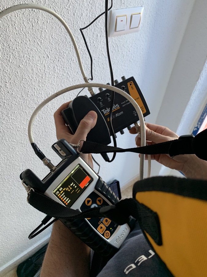 Reparación antena
