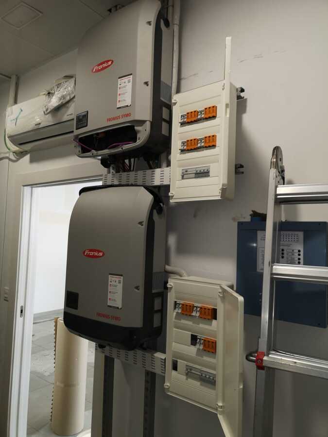 Instalacion Fronius 15Kw+15Kw en cascada