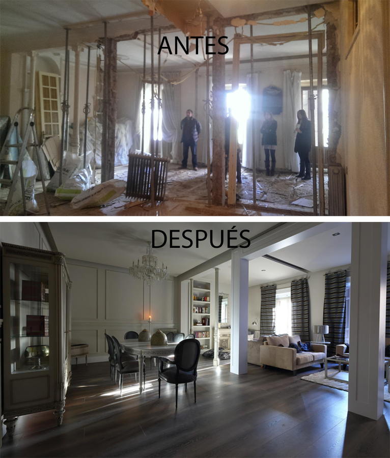 Antes y después