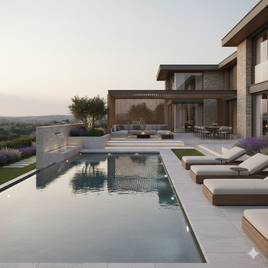 Diseño de piscina chalet Andalucía