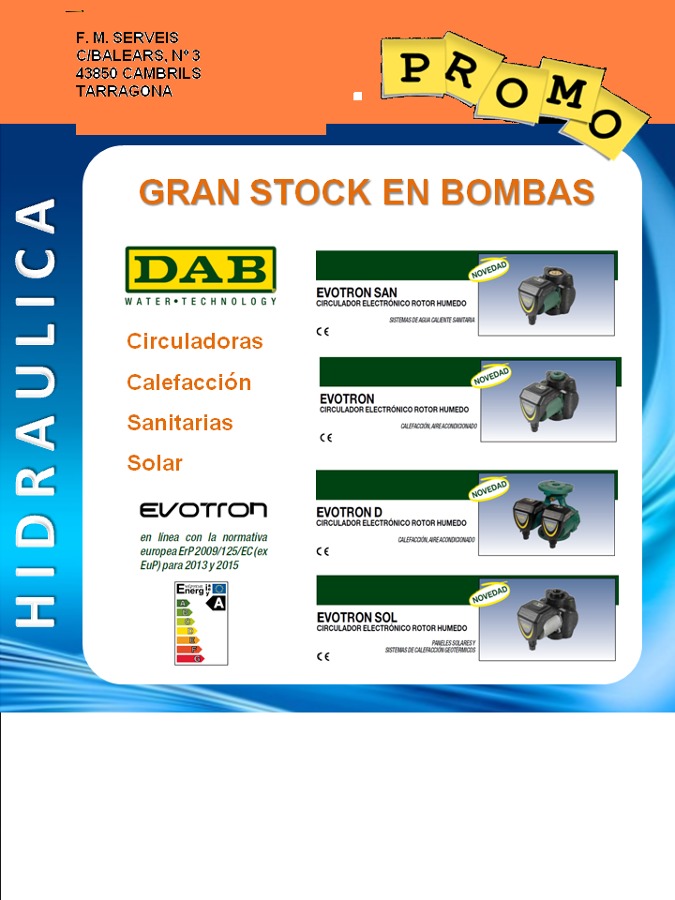 GRAN STOCK EN BOMBAS