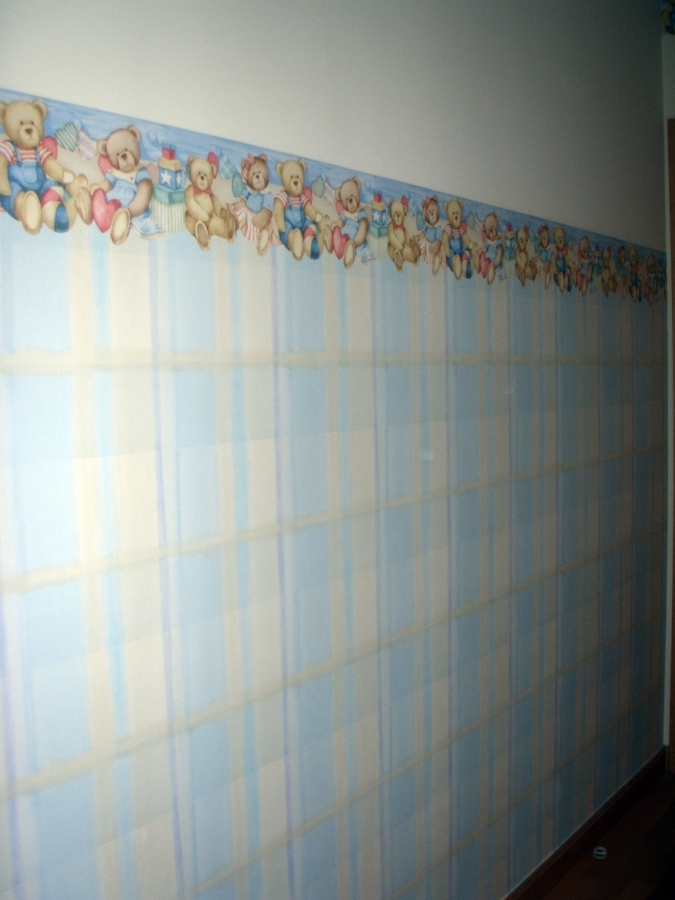 Habitación infantil (papel y pintura)