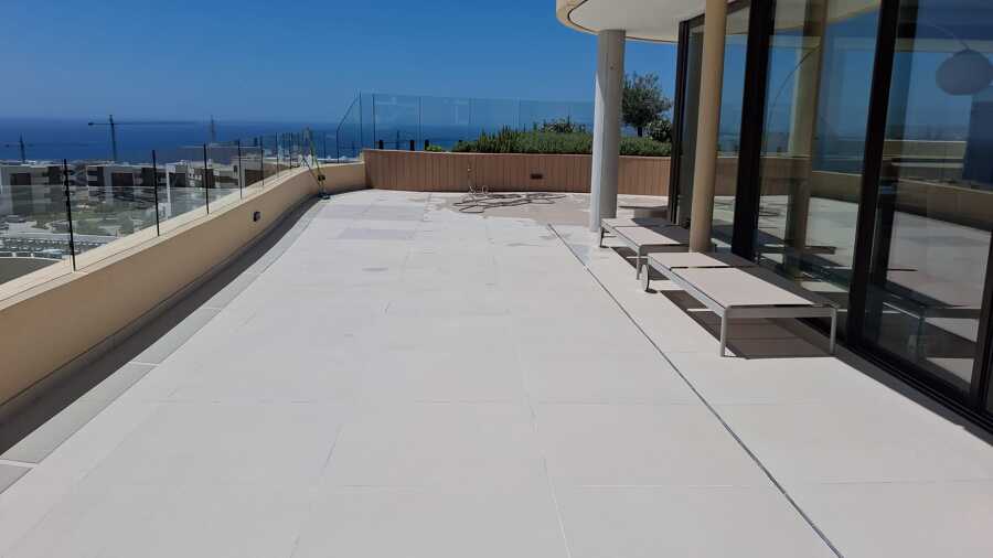 Limpieza profunda de terraza (Cement cleaning). Deep terrace cleaning.