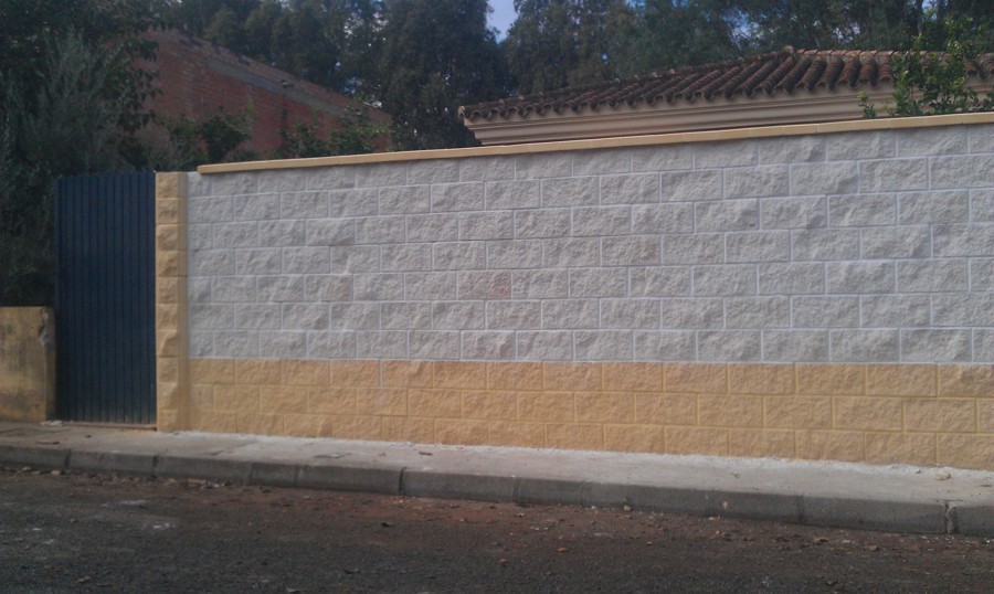 Fachada de bloques