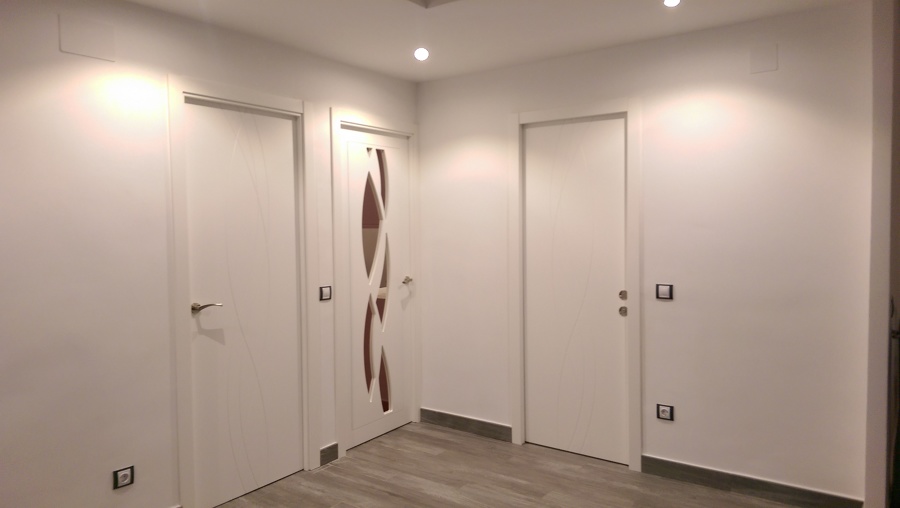 Puertas de paso lacadas
