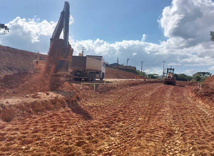 construcción de una carretera