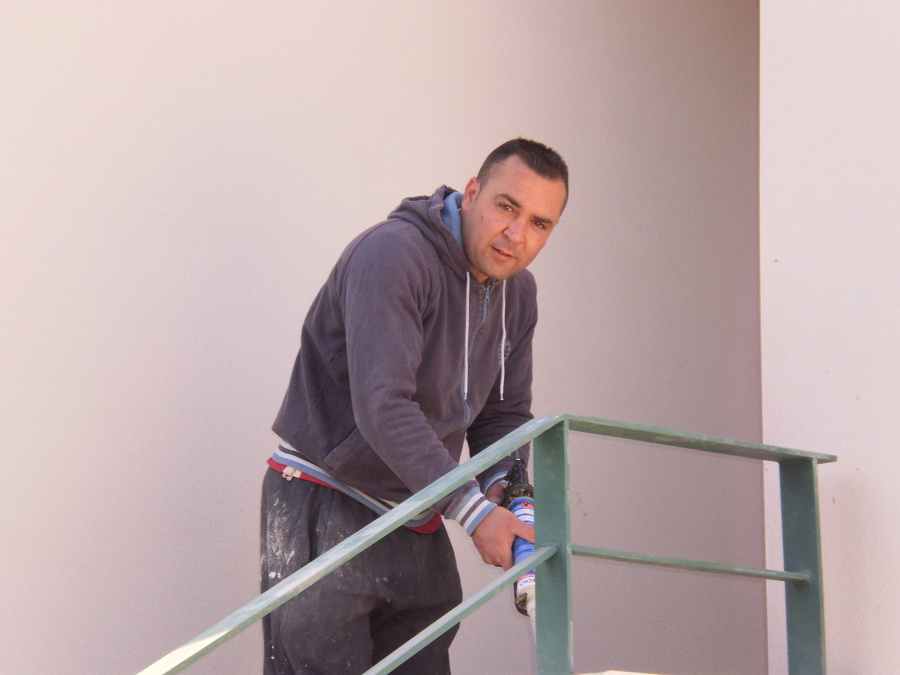 colocando varandillas
