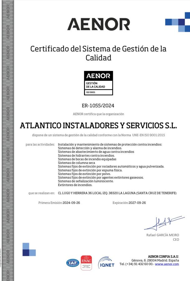 Acreditación AENOR
