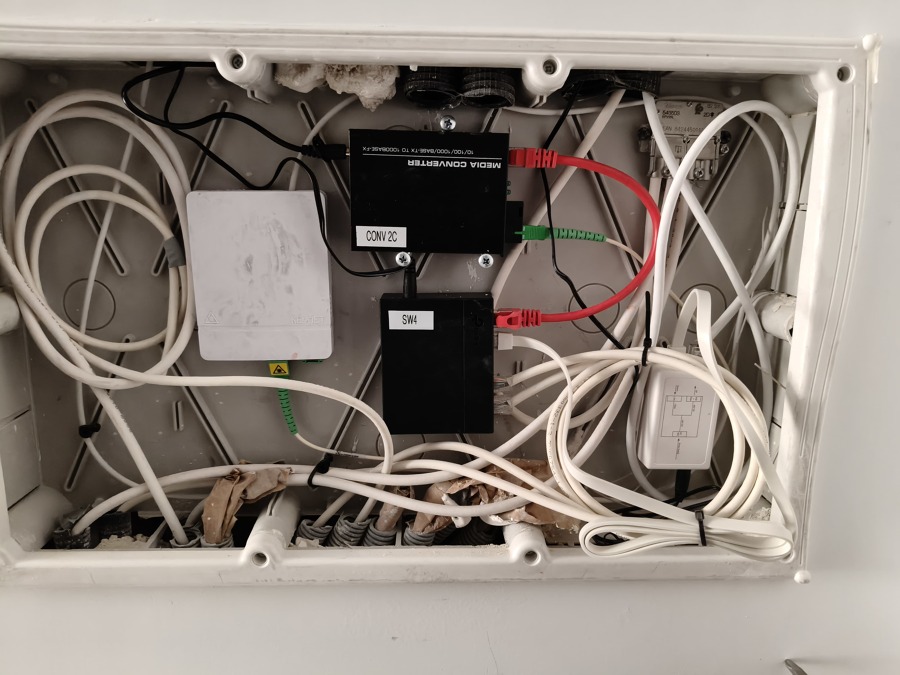 instalación fibra óptica