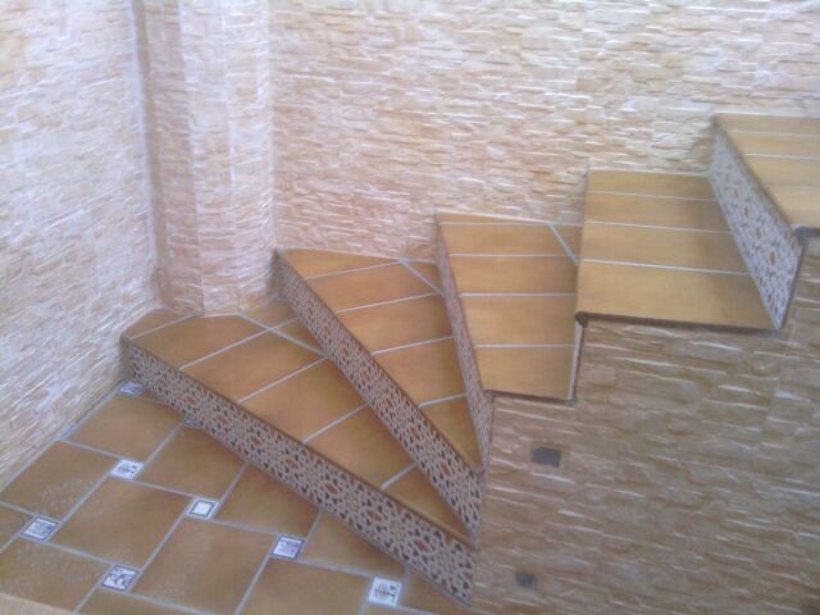 Escalera en abanico