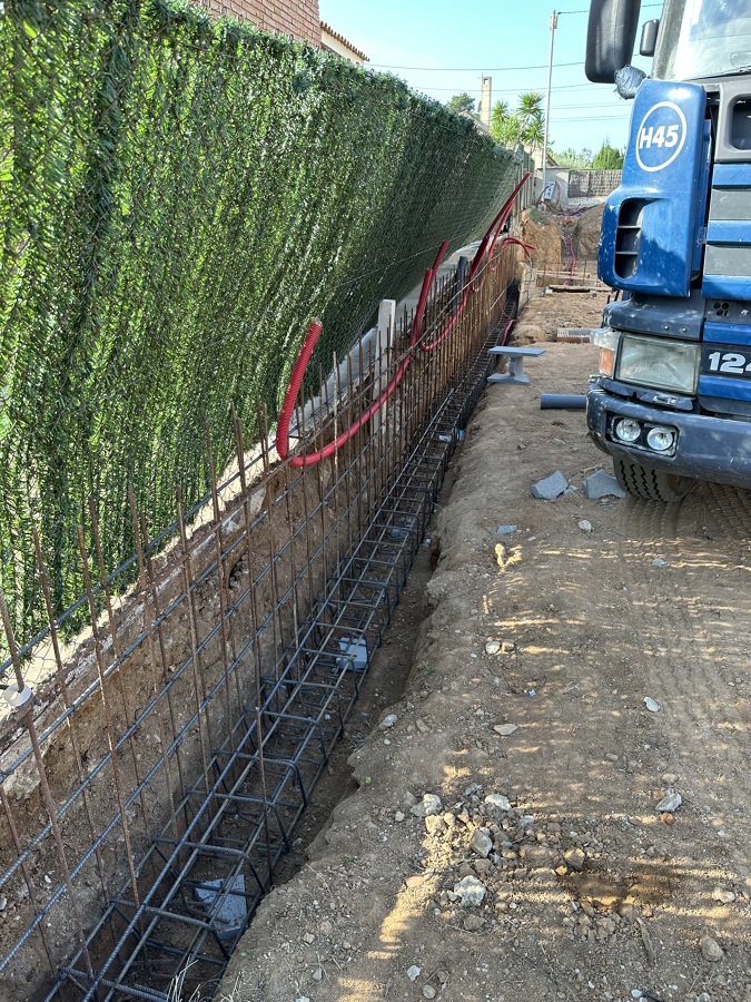 Cimentación muro