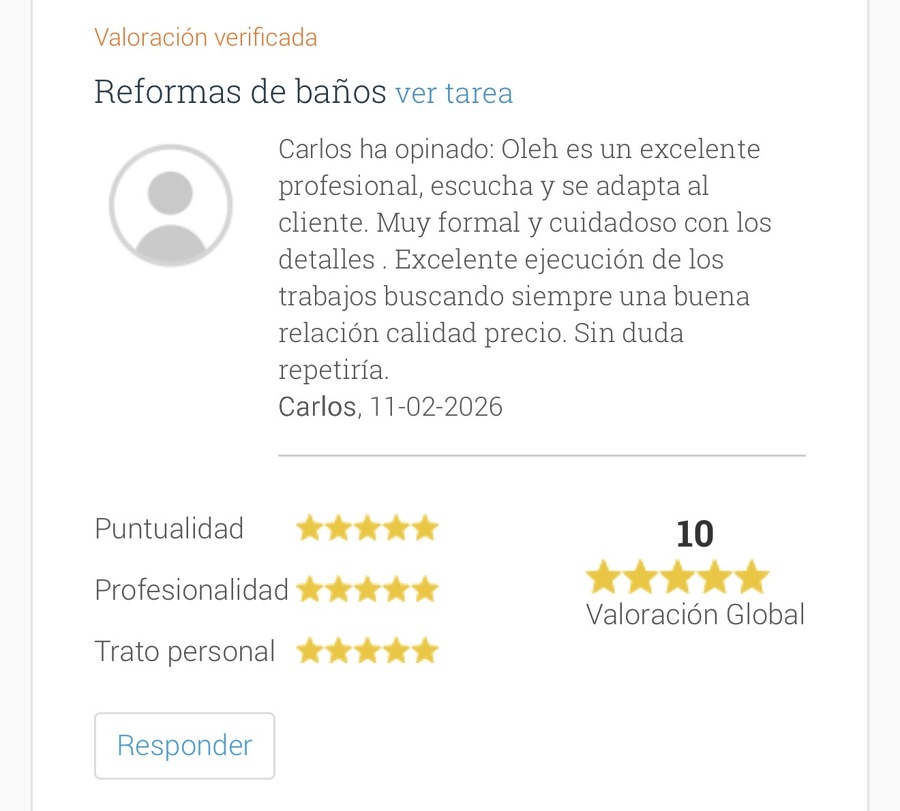 El trabajo terminado este mes