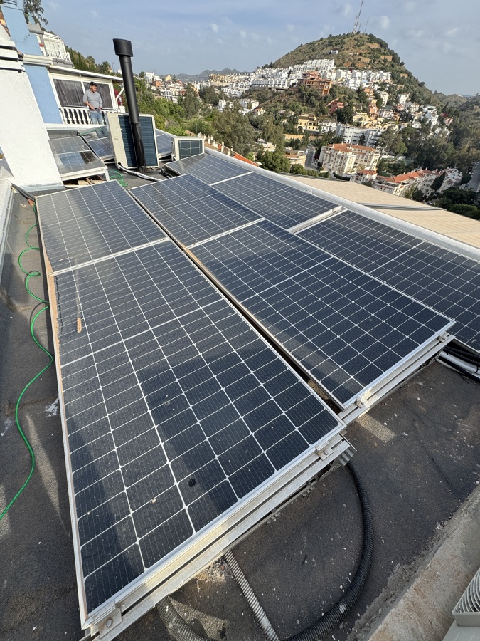 Limpieza de placas fotovoltaicas