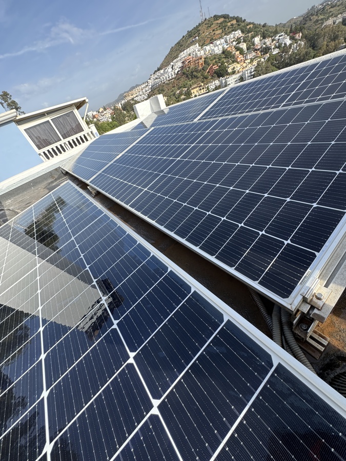 Limpieza de placas fotovoltaicas