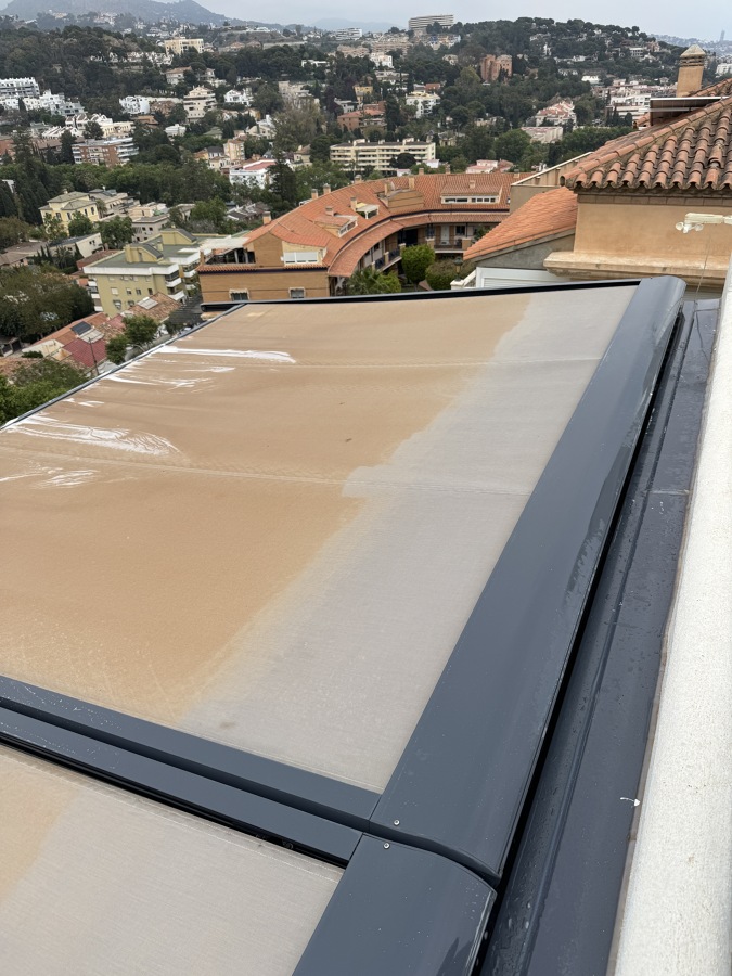 Limpieza de toldo
