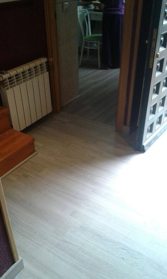Tarima en vivienda