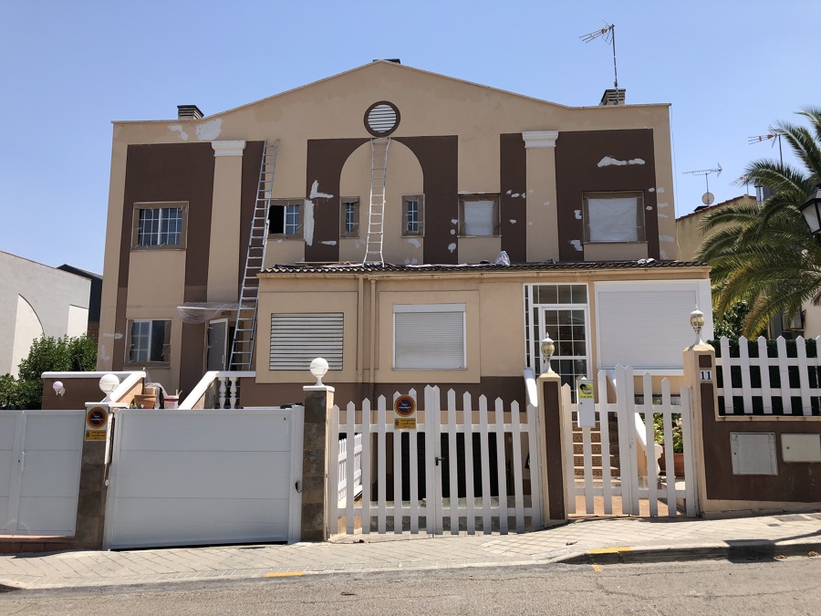 Pintura chalets fachadas