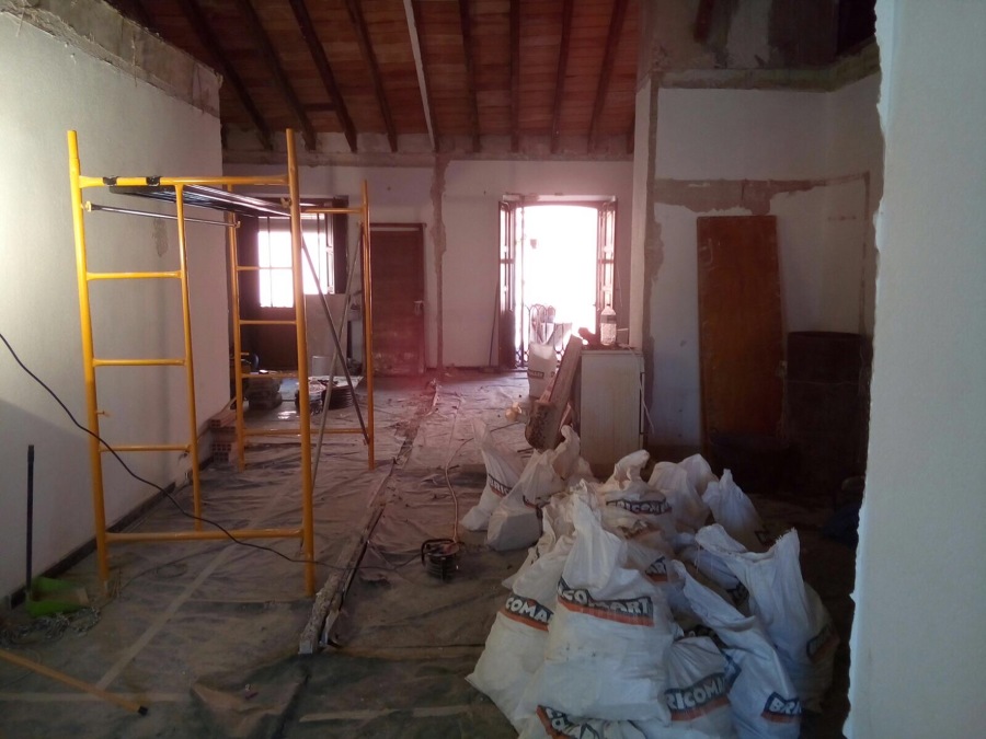 Salon durante obra