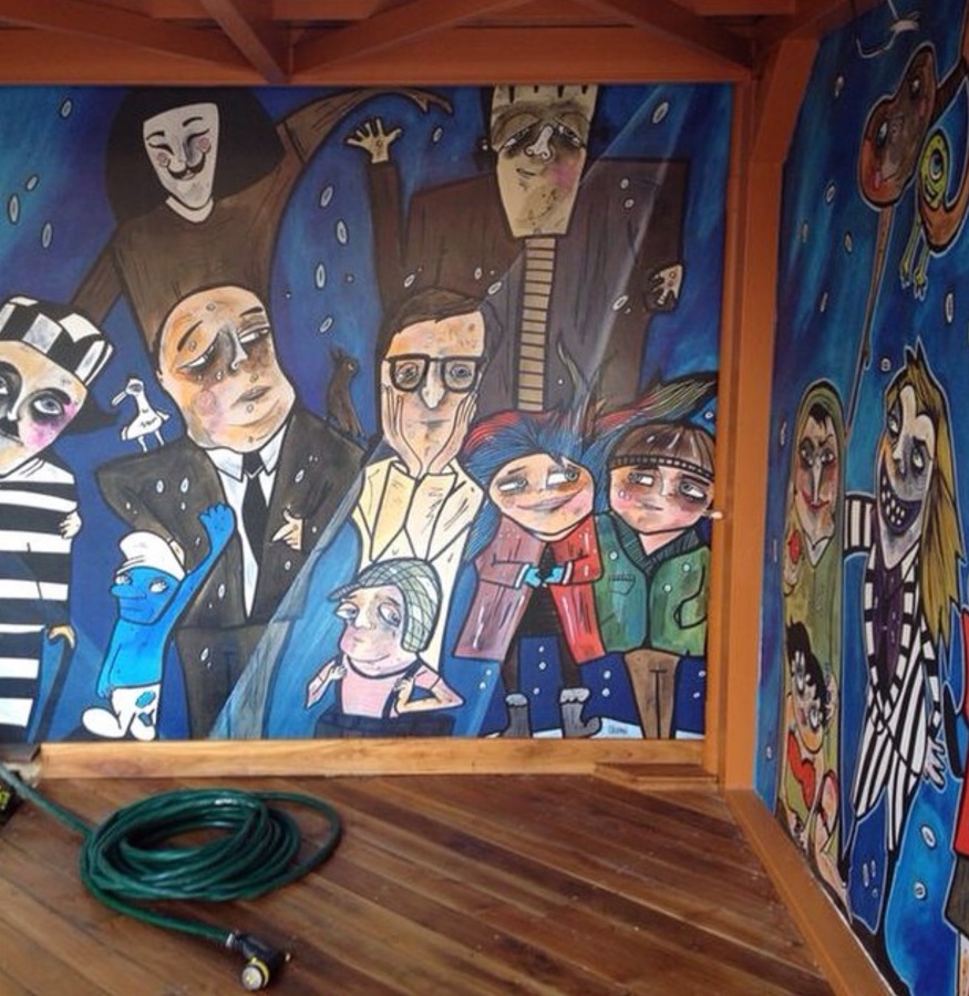 Mural temático (personajes del cine)