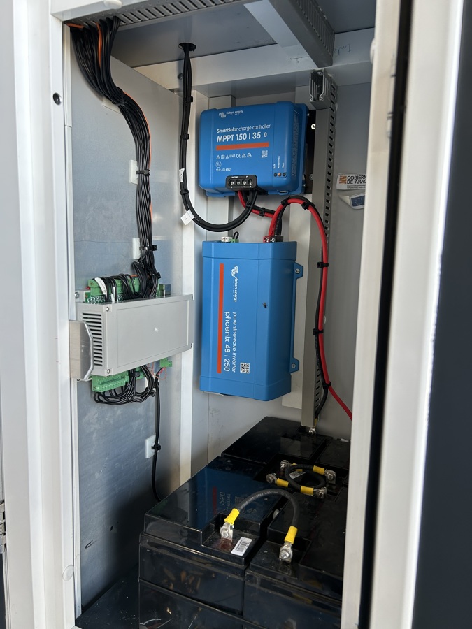 Instalacion para dispensador de butano autonomo