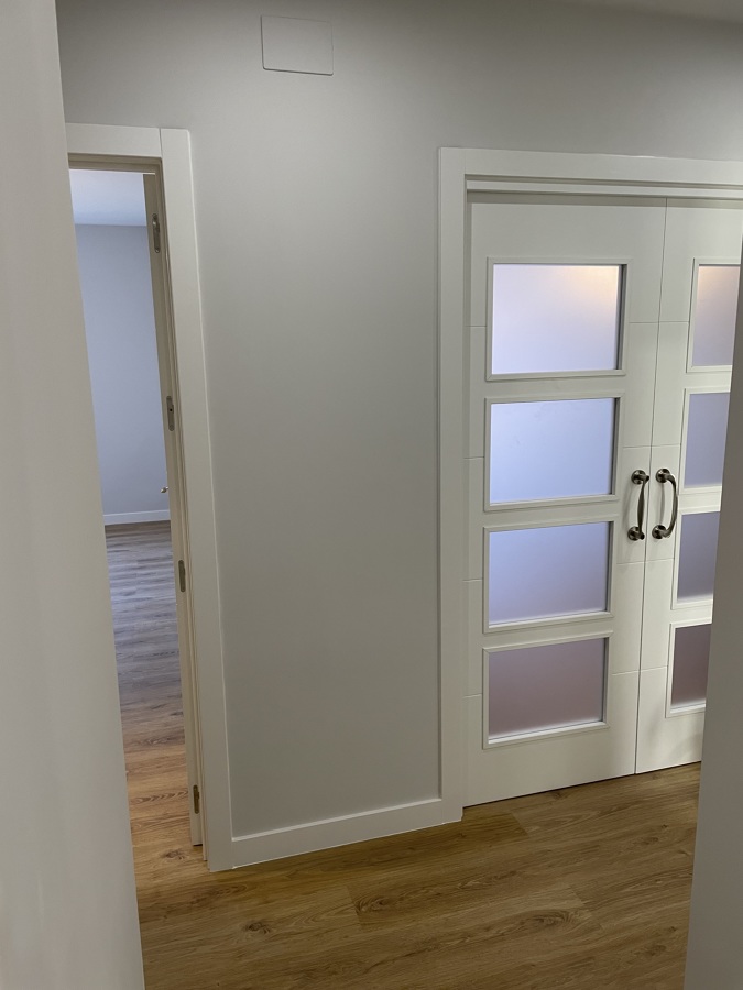 Puertas y acabados de pintura alisado de paredes