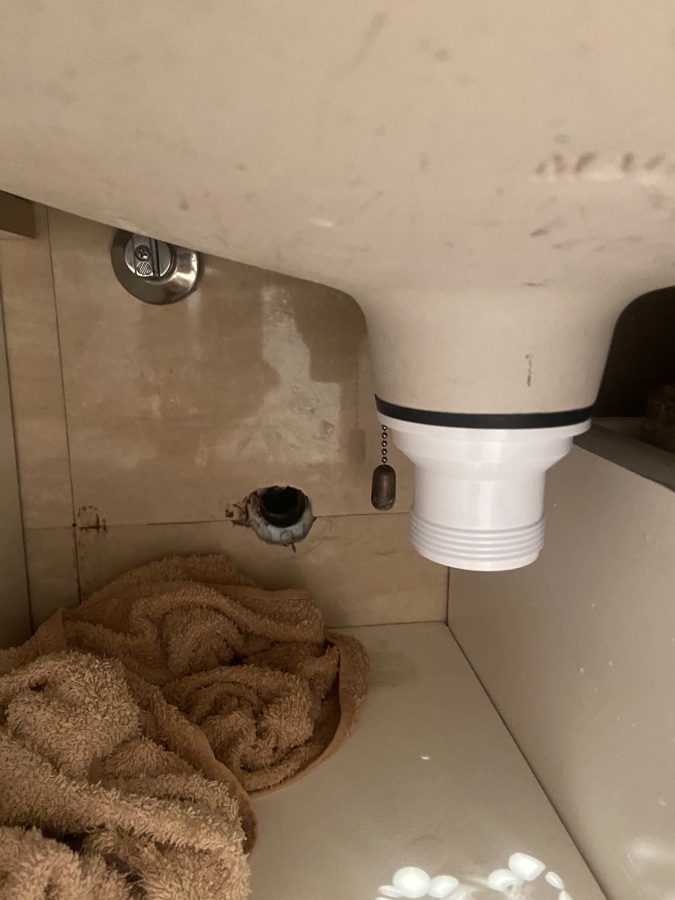 Sustitución válvula lavabo