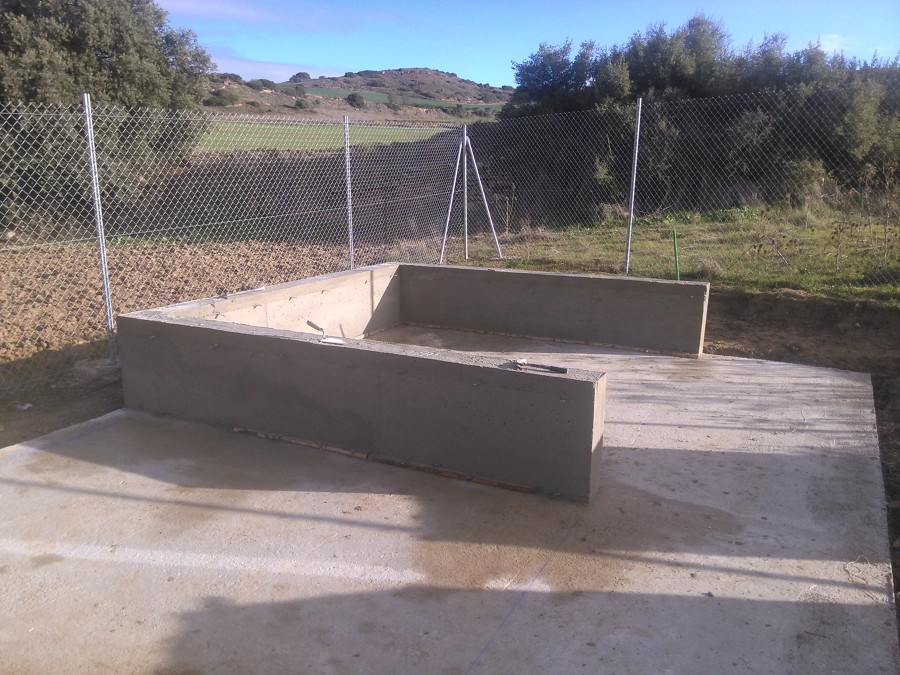 Murete de hormigon