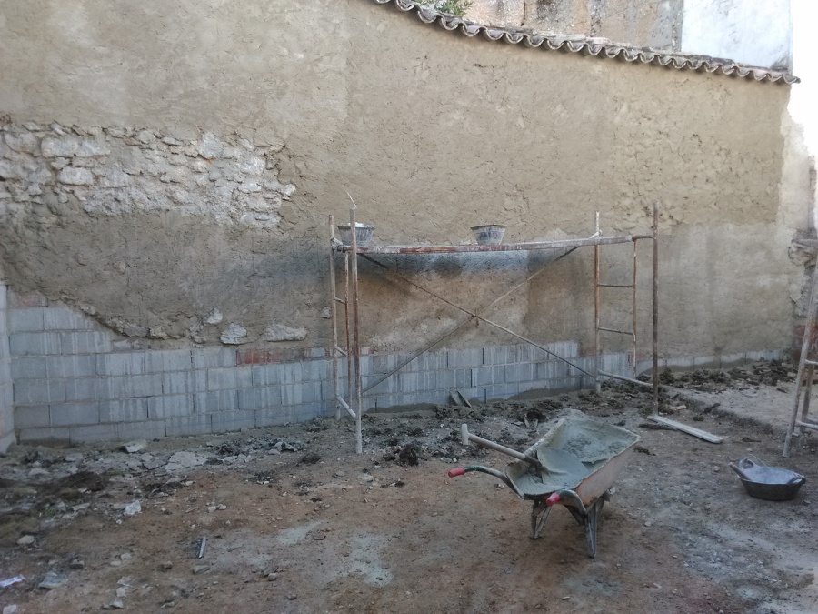 encementado de paredes